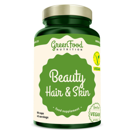 GREENFOOD NUTRITION Beauty hair & skin 90 kapsúl