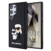 Karl Lagerfeld 3D Rubber Karl and Choupette Zadný Kryt pre Samsung Galaxy S24 Ultra Black