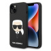 Kryt Karl Lagerfeld iPhone 14 Plus 6,7" hardcase black Silicone Karl`s Head Magsafe (KLHMP14MSLK