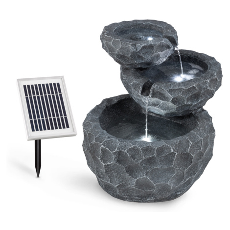 Blumfeldt Murach, solárna kaskádová fontána, akumulátorová prevádzka, 2 W, solárny panel, 3x LED