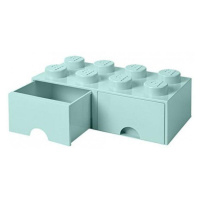 LEGO® úložný box 8 so šuplíkmi aqua