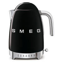 Čierna rýchlovarná kanvica z nehrdzavejúcej ocele 1,7 l Retro Style – SMEG