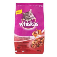 WHISKAS Adult cat granule pre mačky s hovädzím mäsom 300g