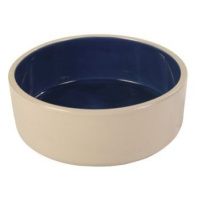 Trixie Bowl, ceramic, 2.3 l/ř 22 cm, cream/blue