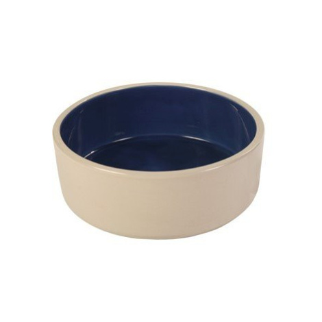 Trixie Bowl, ceramic, 2.3 l/ř 22 cm, cream/blue