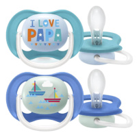 PHILIPS AVENT Cumlík Ultra air text 6-18m chlapec 2 ks