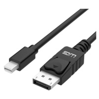 Kábel DisplayPort(male) na DisplayPort Mini(male,1.1a),1,5,čiern