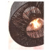 Čierne stropné svietidlo s tienidlom z juty ø 30 cm Iguazu – Good&amp;Mojo