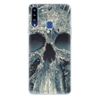 Odolné silikónové puzdro iSaprio - Abstract Skull - Samsung Galaxy A20s