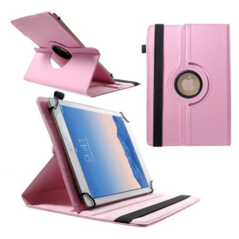 Univerzálne puzdro na TabletPC, puzdro na priečinky, 9-10&quot;, stojan, otočné (360°), ružové