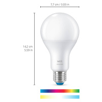 WiZ A67 LED žiarovka Wi-Fi E27 13 W matná RGB