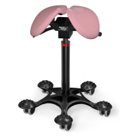 Sedlová stolička Salli Twin Farba čalúnenia: Syntetická koža - ružová #9573, Výška postavy: Nízk