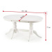 Expedo Rozkladací jedálenský stôl ALISON, 150-190x77x90, biela