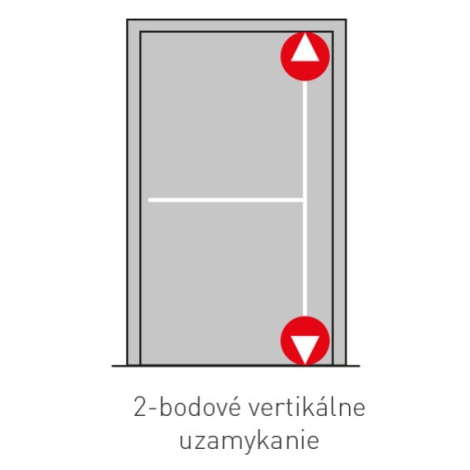 JNF - PANIKOVÉ KOVANIE 2B - IN.20.954 - 2D PK/KL s kľučkou a cylindrickou vložkou NEREZ