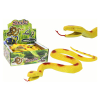 mamido Umelý gumový had žltý s červenými škvrnami štrukturálne