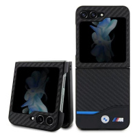 Kryt BMW BMHCZF522NBCK Samsung Galaxy Z Flip5 F731 black Leather Carbon (BMHCZF522NBCK)