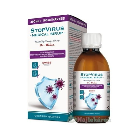 Dr. Weiss Stopvirus Medical sirup 200 + 100 ml