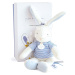 Plyšový zajačik Bunny Sailor Perlidoudou Doudou et Compagnie modrý 25 cm v darčekovom balení od 