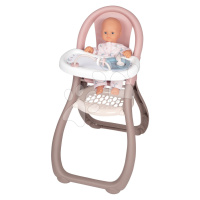 Jedálenská stolička Highchair Natur D'Amour Baby Nurse Smoby s 2 doplnkami pre 42 cm bábiku od 1