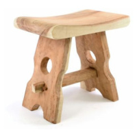 Divero 40748 Masívna stolička z mungurového dreva - ručná práca