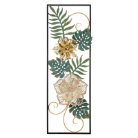 Kovová závesná dekorácia so vzorom kvetín Mauro Ferretti Campur -A-, 31 x 90 cm