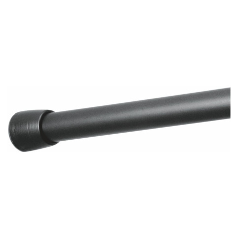 Čierna tyč na sprchový záves s nastaviteľnou dĺžkou InterDesign Cameo, 198 - 275 cm iDesign