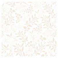 DEKORNIK Simple Subtle Flowers Beige - Tapeta