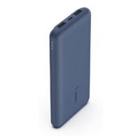 Belkin Boost Charge 3-Port Powerbank 10K + USB-A to USB-C kábel - Blue