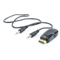 Adaptér C-TECH HDMI na VGA + Audio, M/F