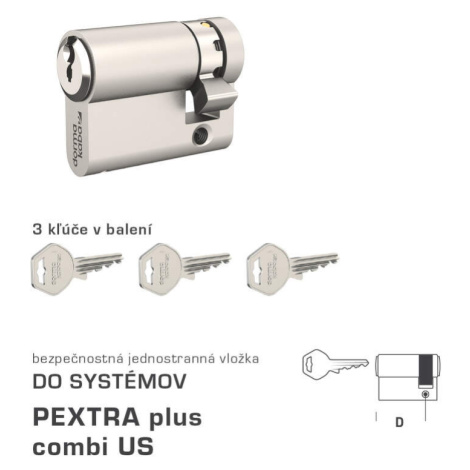 DK - PEXTRA plus combi US polvložka NIM - nikel matný 40 mm