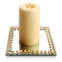 Dekoratívna tácka na sviečky ALISON štvorcový zrkadlo