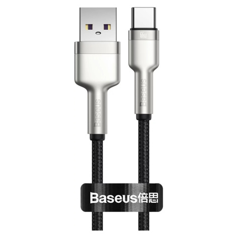 Kábel USB cable for USB-C Baseus Cafule, 66W, 0.25m (black)
