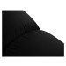 Čierny zamatový modul pohovky (stredový diel) Bellis – Micadoni Home