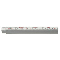 Laminátový skladací meter Hultafors 2m biely (10 lamiel)
