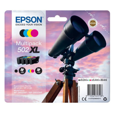 Epson 502XL T02W640 CMYK multipack originálna cartridge