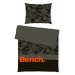 Bench Bavlnené obliečky sivo-čierna, 140 x 200 cm, 70 x 90 cm