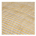 Bavlnený pléd v horčicovej farbe na dvojlôžko 220x265 cm Chevron – BePureHome