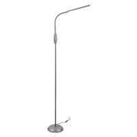 Sivá LED stojacia lampa (výška 145 cm) Toro – Trio