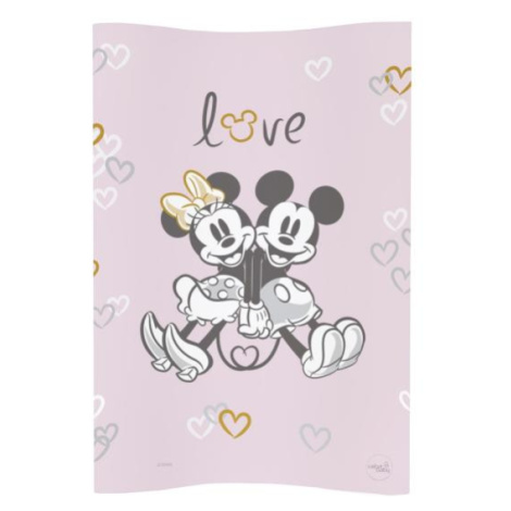 CEBA Podložka prebaľovacia mäkká COSY 50x70 Disney Minnie&Mickey Pink