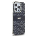 DKNY PC/TPU Repeat Texture Pattern W Stripe MagSafe Apple iPhone 15 Pro Max DKHMP15XHRHSEK Black