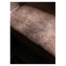 Hnedá rozkladacia rohová pohovka z imitácie kože Miuform Lofty Lilly Vintage, ľavý roh