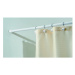 Biela tyč na sprchový záves s nastaviteľnou dĺžkou InterDesign, 198 - 275 cm