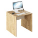 Písací stôl, dub artisan/biela, RIOMA TYP 17