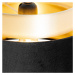 Moderné závesné svietidlo čiernej farby so zlatými 3 svetlami - Elif