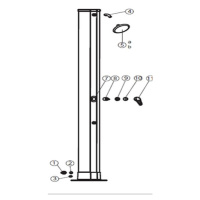 Marimex | Ventil kohútika solárnej sprchy UNO 40 l hliníkové | 10992074