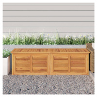 vidaXL Záhradný úložný box s vreckom 175x50x53 cm masívny teak