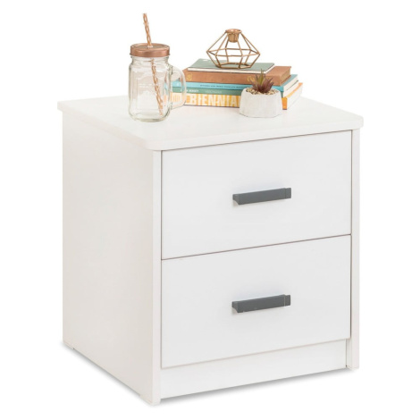 Biely nočný stolík Classic – Kalune Design
