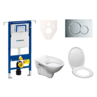 Cenově zvýhodněný závěsný WC set Geberit do lehkých stěn / předstěnová + WC S-Line S-line Pro 11