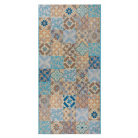 Běhoun Cappuccino 105880 Mosaik Blue Multicolored - 75x150 cm Hanse Home Collection koberce