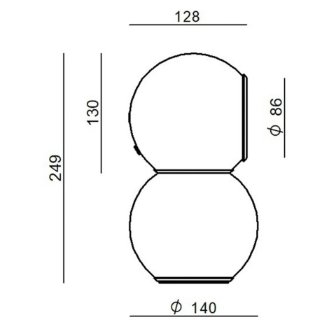 Stilnovo Gravitino stolová LED lampa magnet, biela